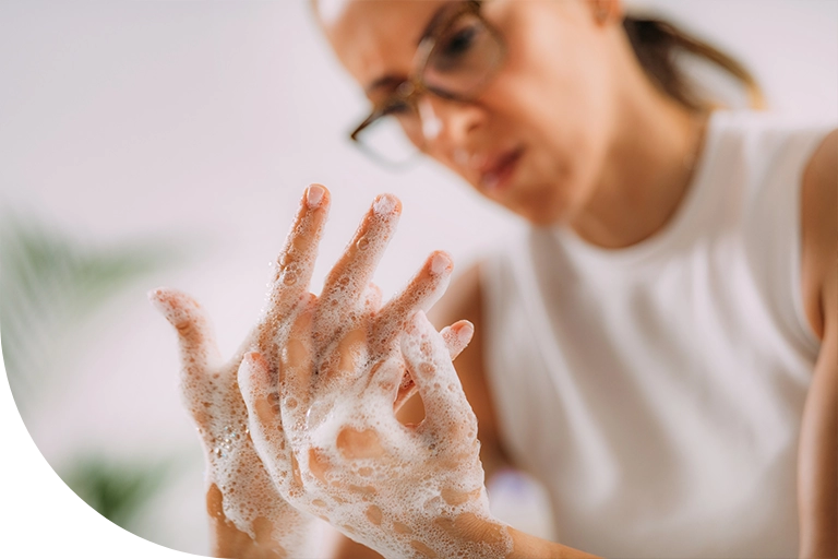 myte dłonie